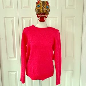 Loft Sweater w/ Open Back Pink Sz Med